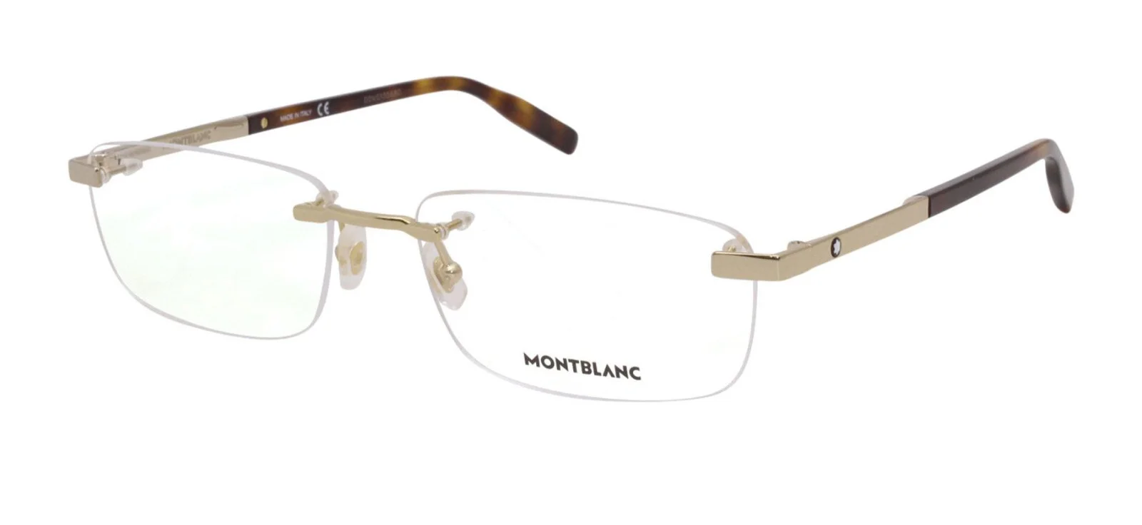 New Mont Blanc MB0023O Mens Eyeglasses 006 Gold / Havana RX Optical Frame 59mm