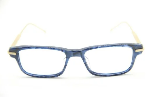 NEW MORGENTHAL FREDERICS EMPIRE 840 BLUE HAVANA GOLD AUTHENTIC EYEGLASSES 50-18 2