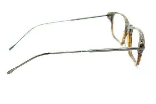 NEW MORGENTHAL FREDERICS EMPIRE 842 BROWN HORN AUTHENTIC EYEGLASSES 50-18 3