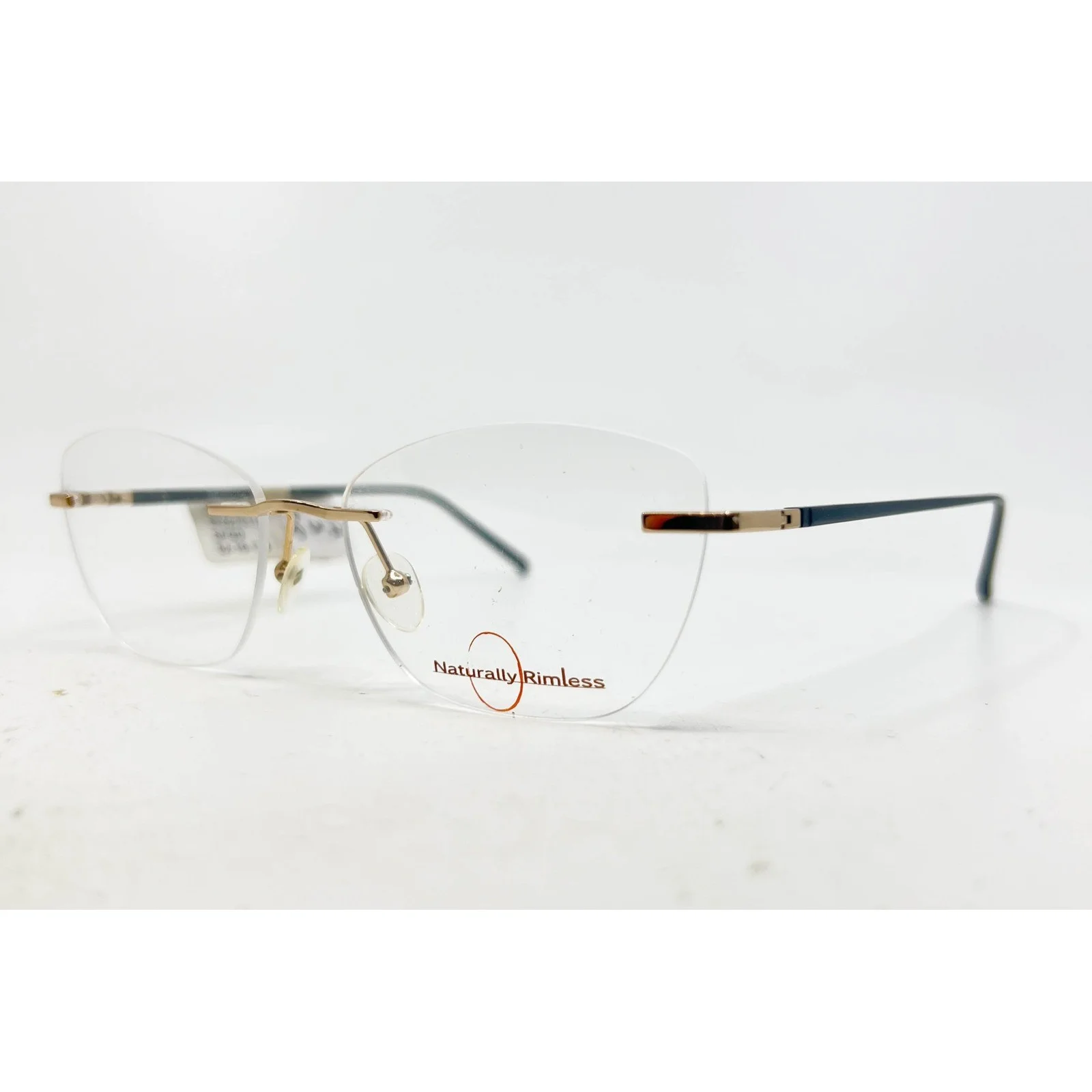 NEW NATURALLY RIMLESS NR332 BRB BROWN WOMENS EYEGLASSES RX FRAMES 51-18-135 MM 3