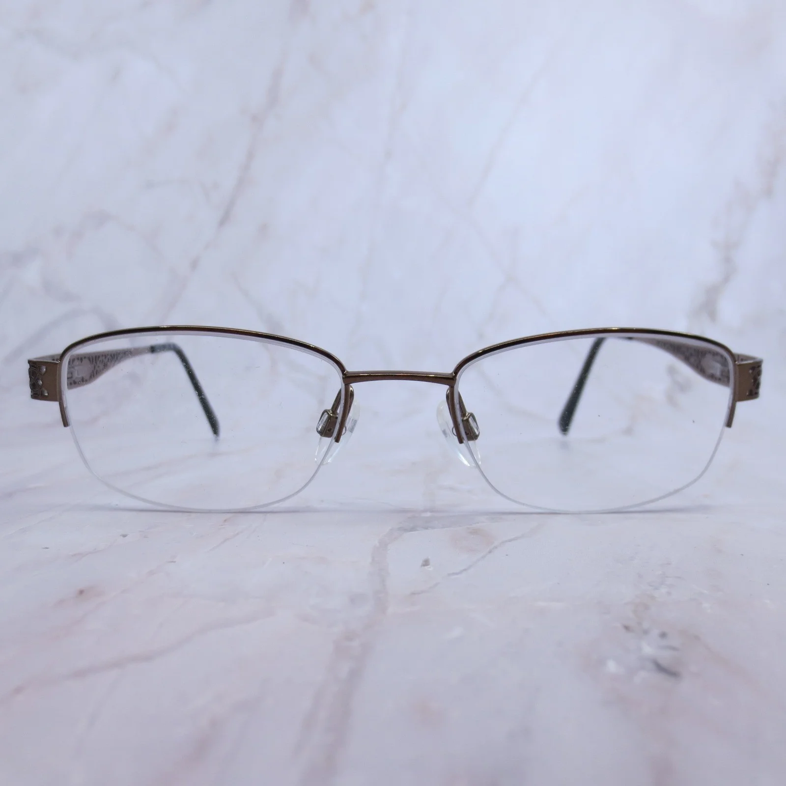 NEW NATURALLY RIMLESS NR332 BRB BROWN WOMENS EYEGLASSES RX FRAMES 51-18-135 MM 4