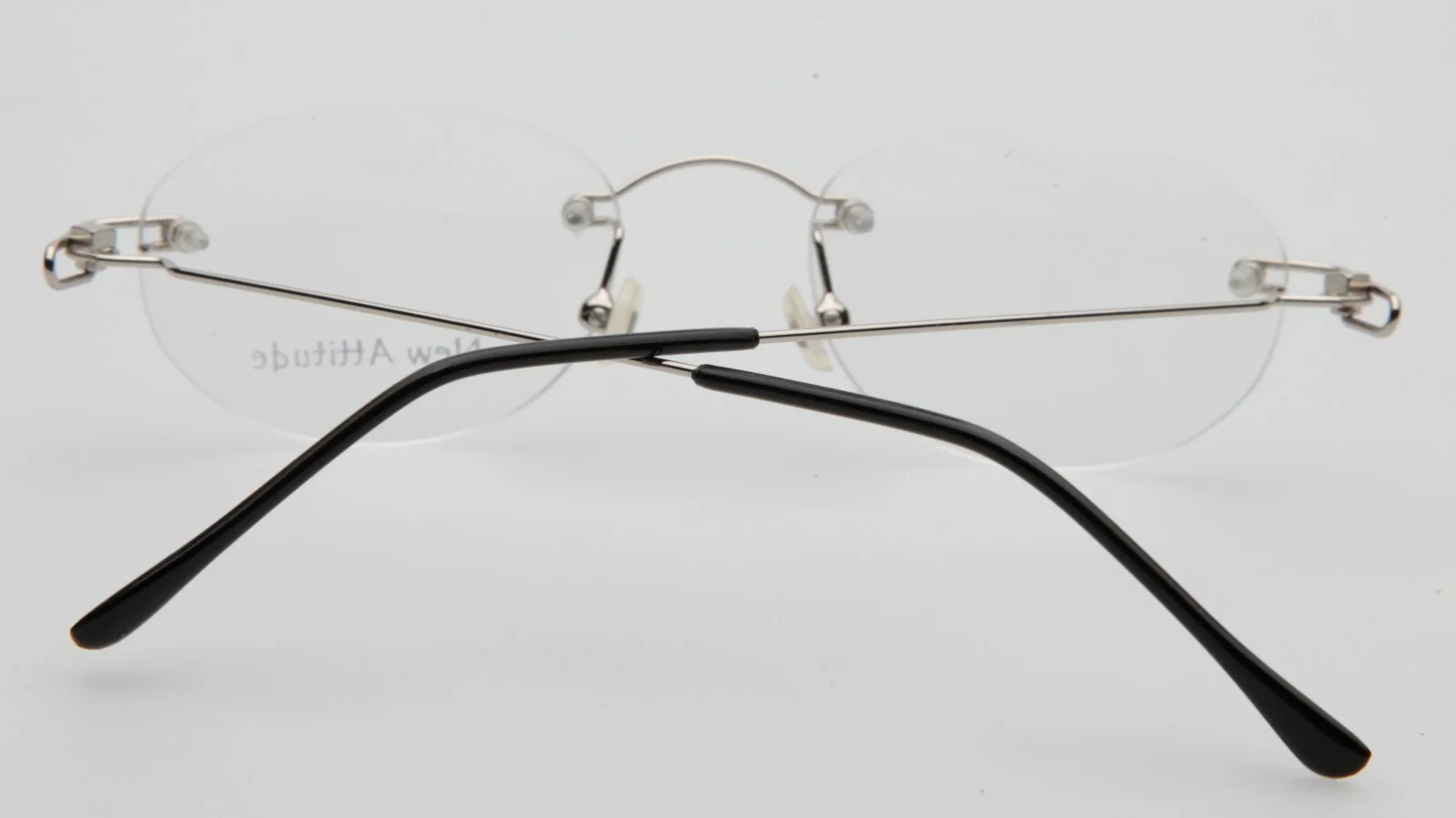 New New Attitude #23 COL#02 Silver Rimless Eyeglasses 47-18-140mm B33mm 4