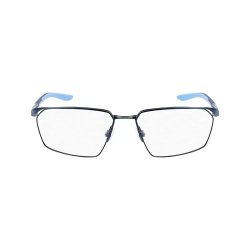 NEW NIKE 4311 401 Satin Navy & Royal Pulse Eyeglasses w/Flexon Bridge 56/16/140 2