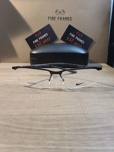 NEW NIKE 6071 003 BLACK TITANIUM AUTHENTIC EYEGLASSES FRAME W/CASE 59-16 2