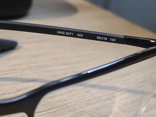 NEW NIKE 6071 003 BLACK TITANIUM AUTHENTIC EYEGLASSES FRAME W/CASE 59-16 3