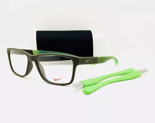 New Nike Eyeglasses 7091 300 Int Cargo Khaki 54•16•140 With Nike Case