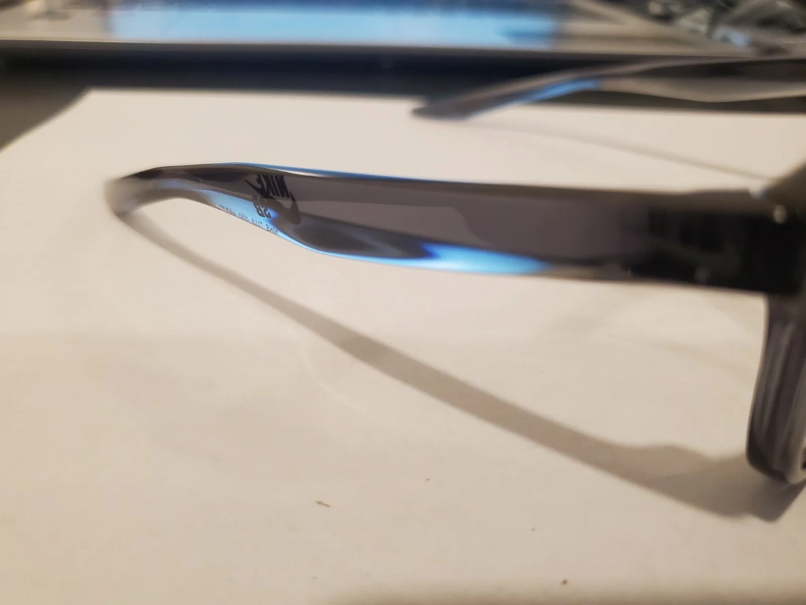 NEW NIKE EYEGLASSES 7113 ANTHRACITE GREY 020 ROUND MADE ITALY 49/20/145 3