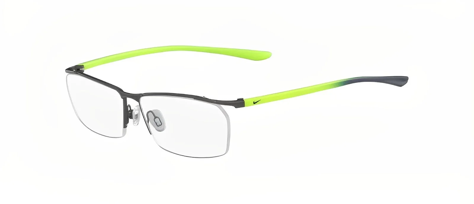 New NIKE Eyeglasses - 7918AF 021- Dark Ruthenium/ yellow 56-13-140 Asian Fit