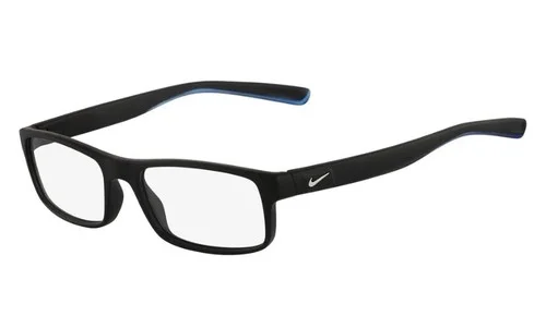 NEW Nike NIKE-7090-018-53 MATTE BLACK CRYSTAL PHOTO BLUE Eyeglasses 15-17 -140
