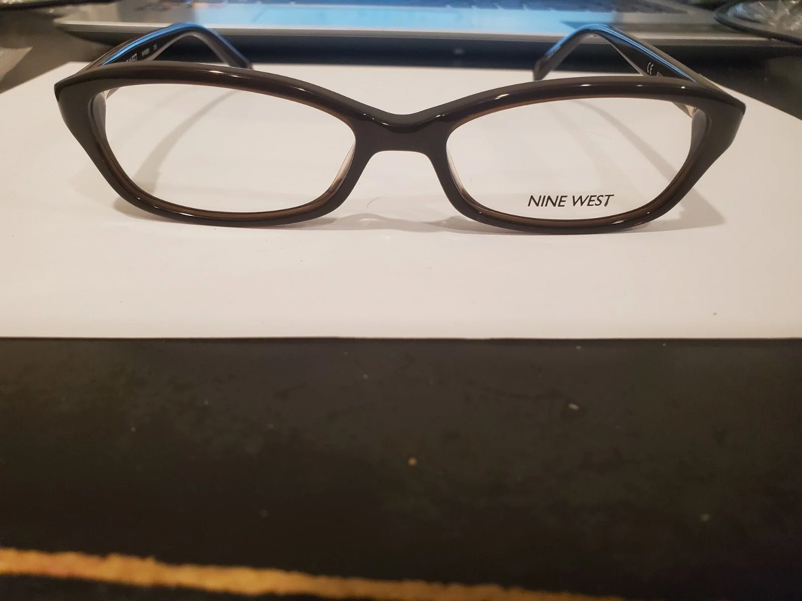 NEW NINE WEST EYEGLASSES NW5059 210 52-16-135MM B28MM PERFECT BROWN FULL RIM