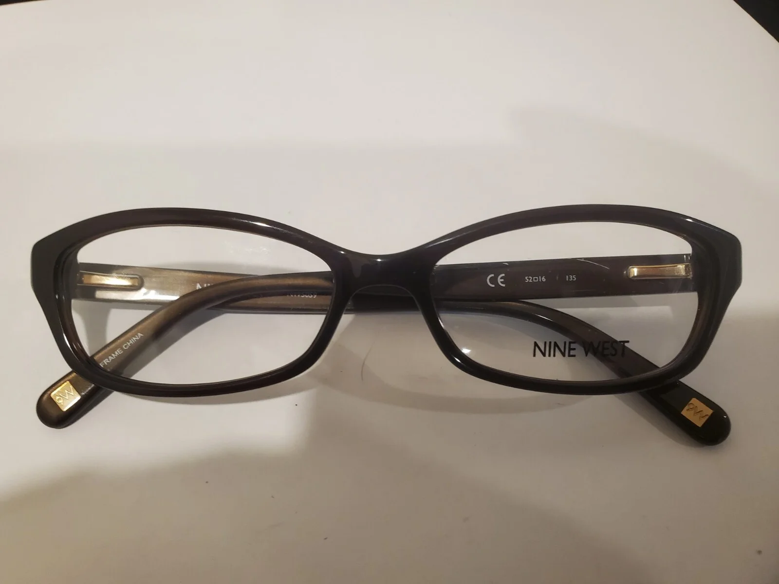 NEW NINE WEST EYEGLASSES NW5059 210 52-16-135MM B28MM PERFECT BROWN FULL RIM 4