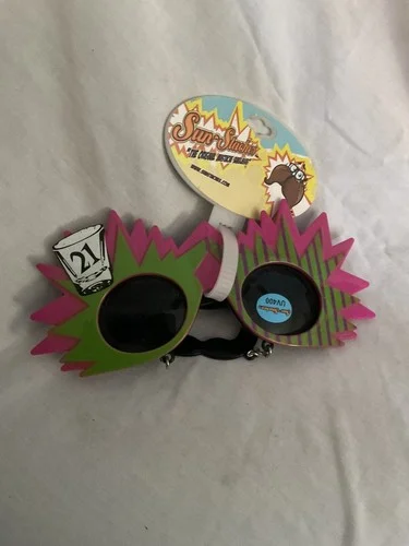 New Novelty Eye Glasses Sun Stacker 21 - UV400 21st Birthday W-mustache Party