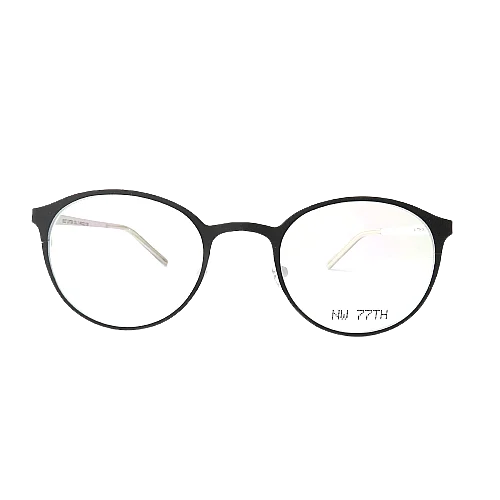 New NW 77th Eyeglasses KILT LIFTER Black on White Optical Frame 49-22-138