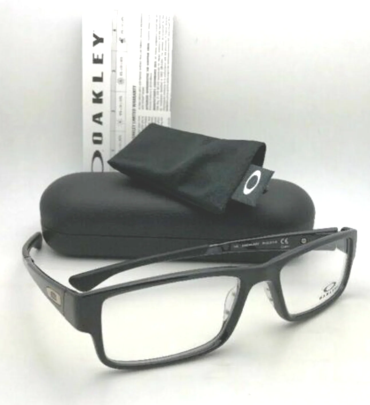 New Oakley AIRDROP XL Reading Glasses OX8046-0257 57-18 Black Frames Eyeglasses