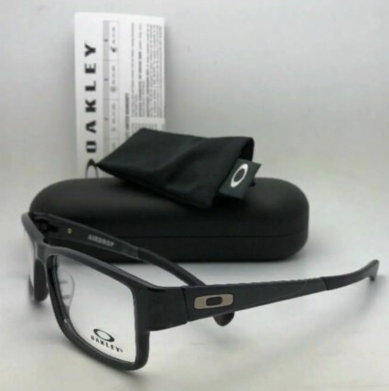 New Oakley AIRDROP XL Reading Glasses OX8046-0257 57-18 Black Frames Eyeglasses 4