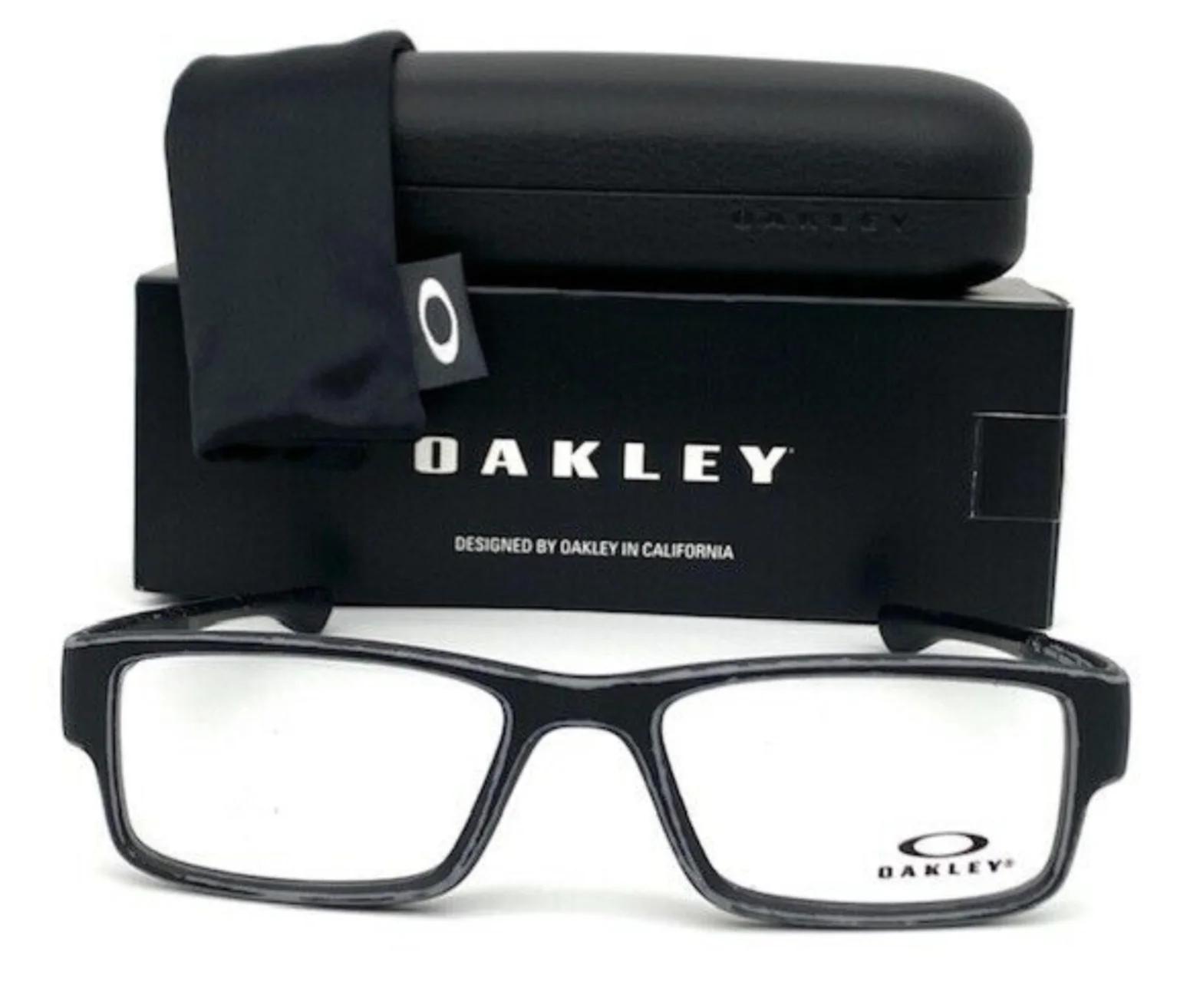 New Oakley AIRDROP XL Reading Glasses OX8046-1457 57-18 Black Frames Eyeglasses 2