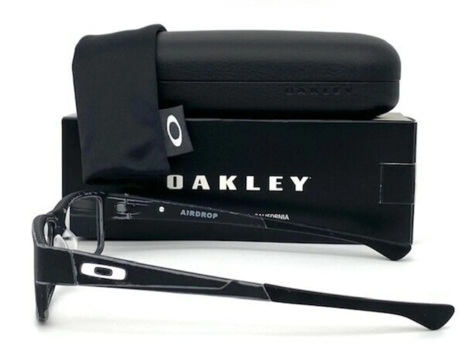 New Oakley AIRDROP XL Reading Glasses OX8046-1457 57-18 Black Frames Eyeglasses 3