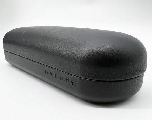 NEW OAKLEY BLACK SMALL AUTHENTIC CLAMSHELL EYEGLASSES HARD CASE 2