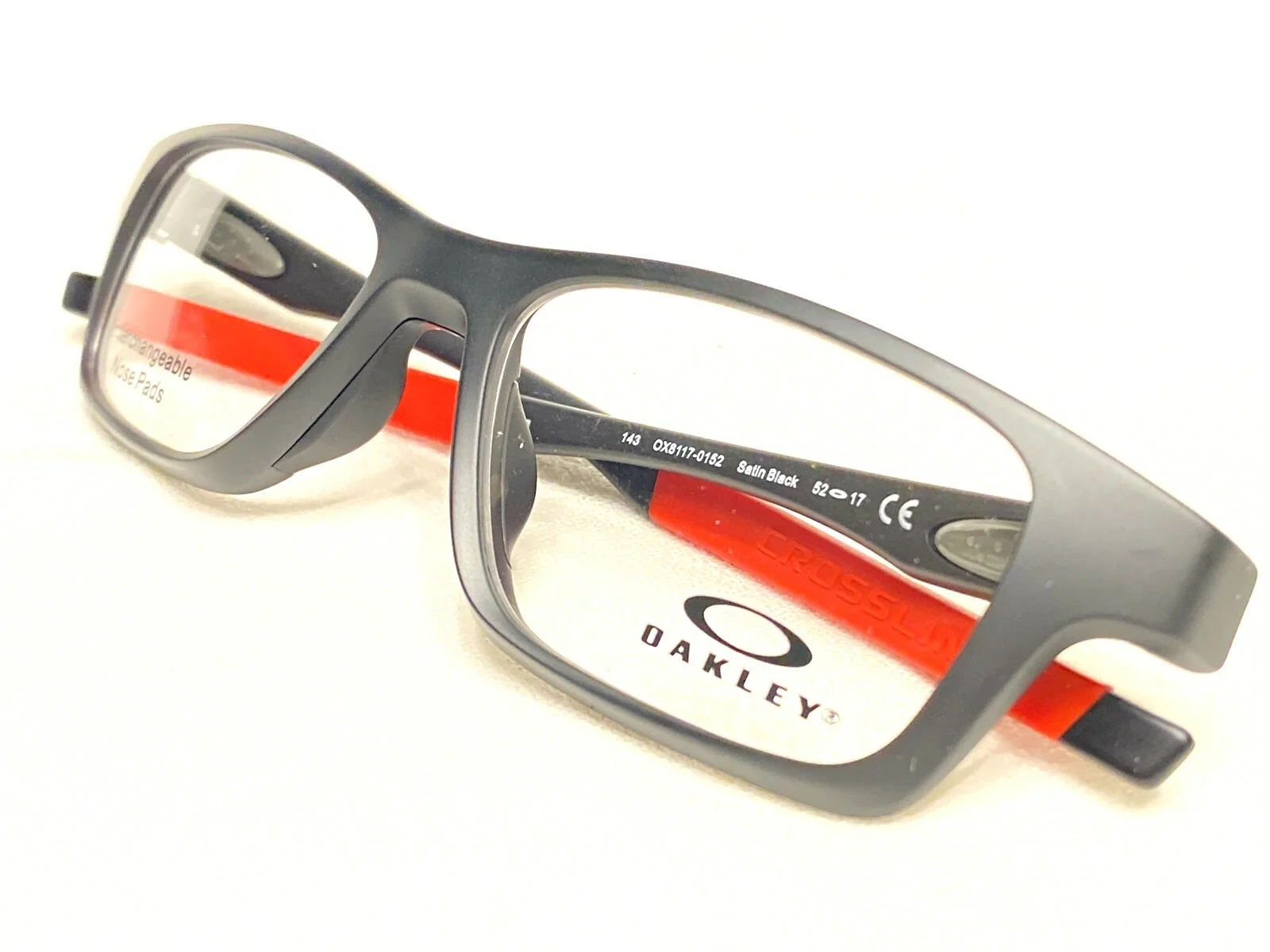 NEW Oakley Crosslink MNP OX8090-0253 Mens Satin Grey Smoke Eyeglasses Frames 53 2