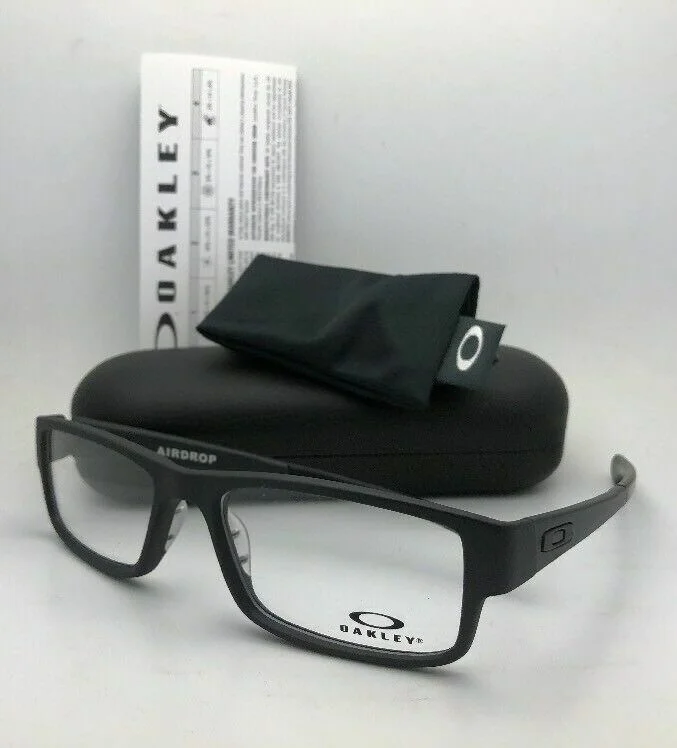 New OAKLEY Eyeglasses AIRDROP OX8046-0157 XL Large 57-18 143 Satin Black Frames
