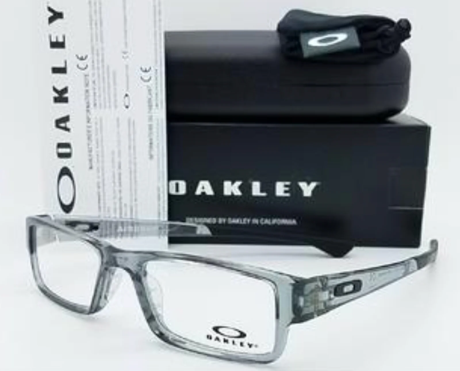 New OAKLEY Eyeglasses AIRDROP OX8046-0359 XL-Large 59-18 148 Grey Shadow Frames