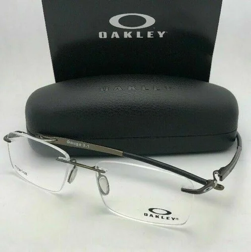 New OAKLEY Eyeglasses GAUGE 3.1 OX5126-0254 54-18 137 Pewter Rimless Frames