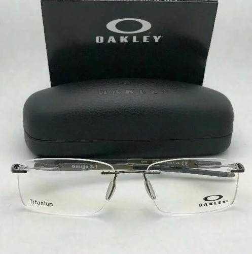 New OAKLEY Eyeglasses GAUGE 3.1 OX5126-0254 54-18 137 Pewter Rimless Frames 2