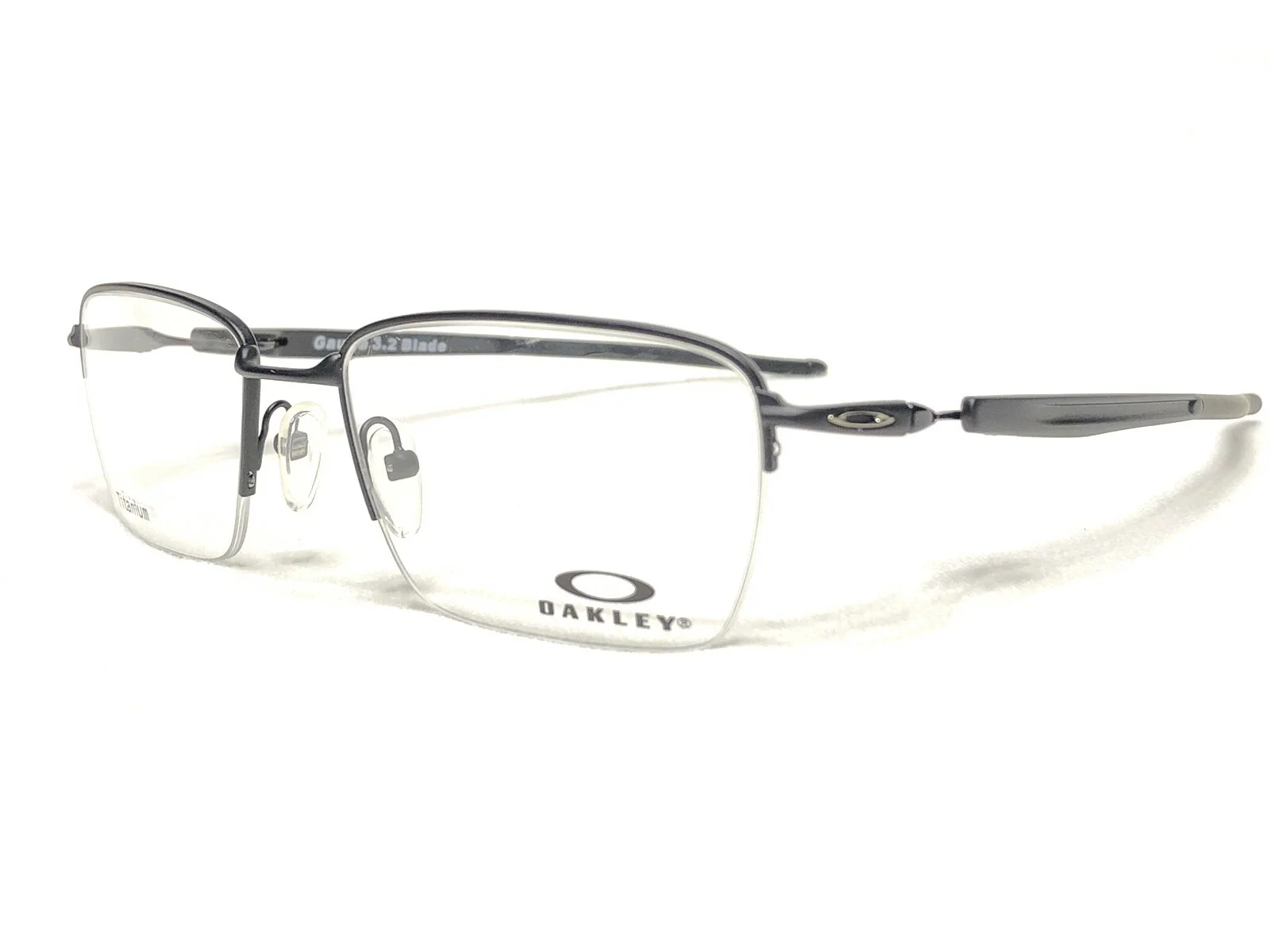 NEW Oakley Gauge 3.2 Blade OX5128-0152 Mens Black Half Rim Eyeglasses Frames 52