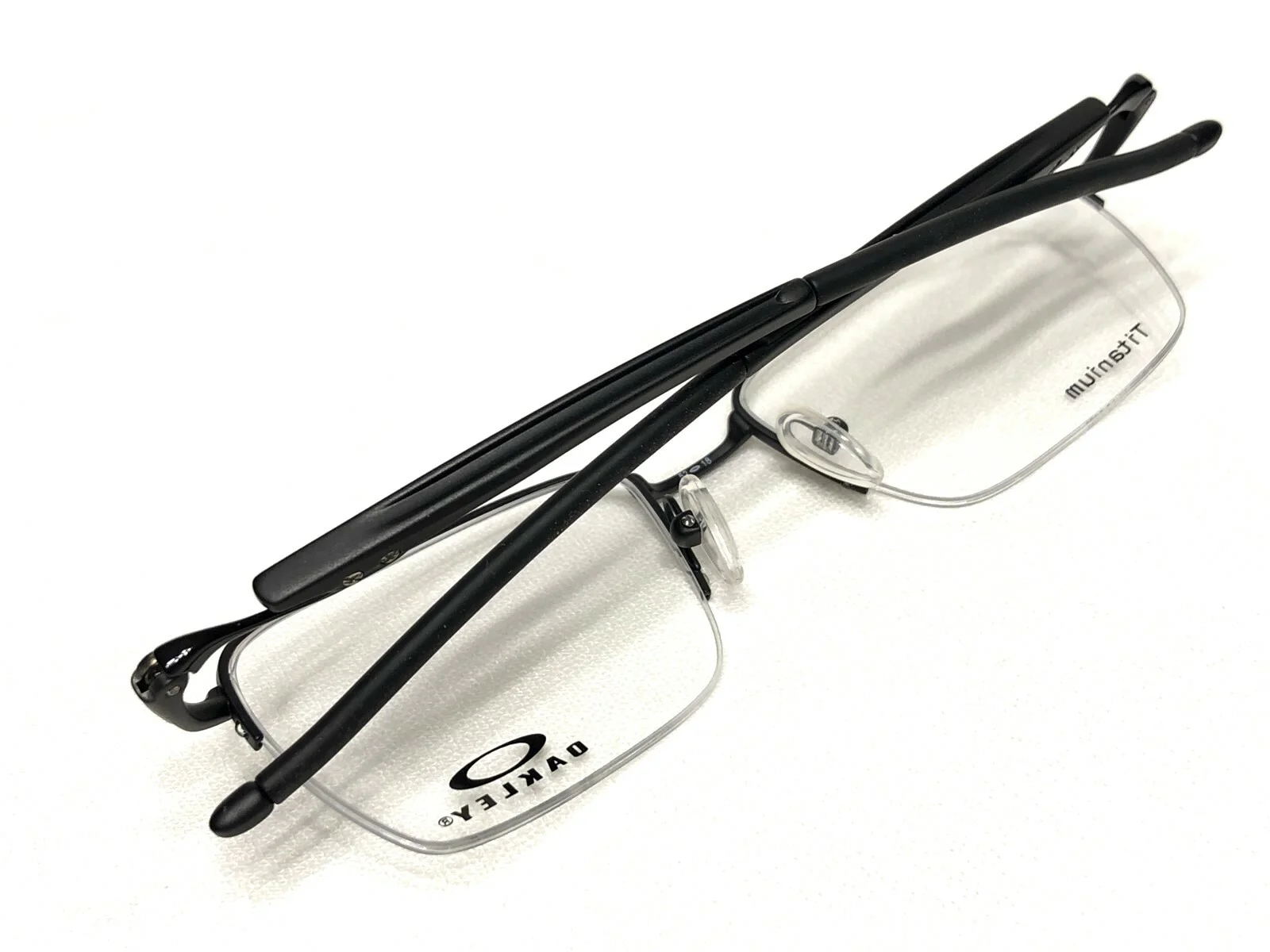 NEW Oakley Gauge 3.2 Blade OX5128-0152 Mens Black Half Rim Eyeglasses Frames 52 2