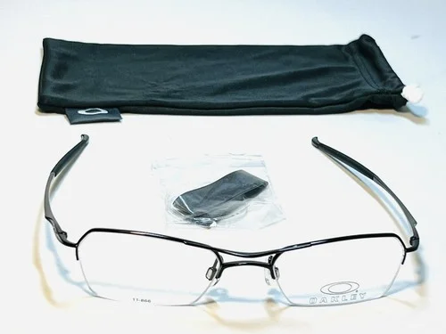 NEW OAKLEY METAL BLACK PRESCRIPTION FRAMES RX READING 50-19-138 AUTHENTIC GLASSE