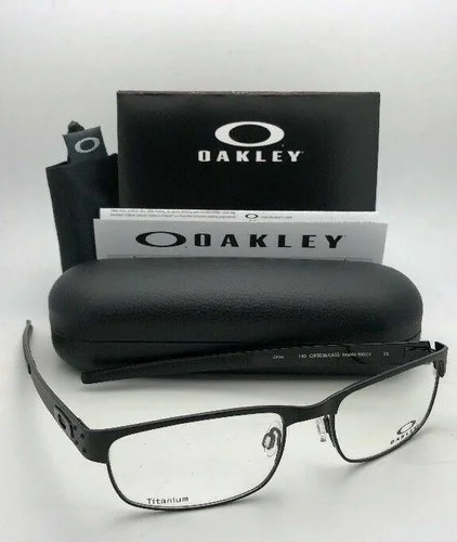 NEW Oakley METAL PLATE OX5038-0555 Matte Black 55/18/140 Eyeglasses NWOT tincup 3