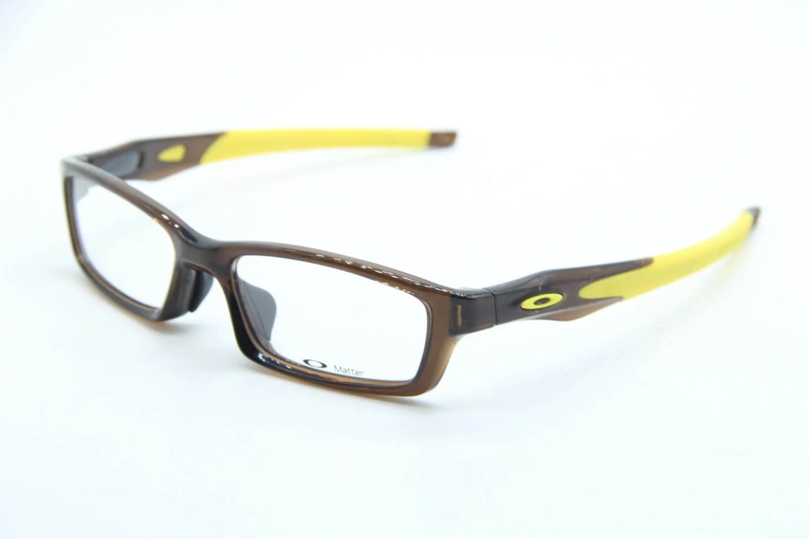 NEW OAKLEY OX 8029-1253 CROSSLINK BARK/LEMON PEEL AUTHENTIC EYEGLASSES 53-17
