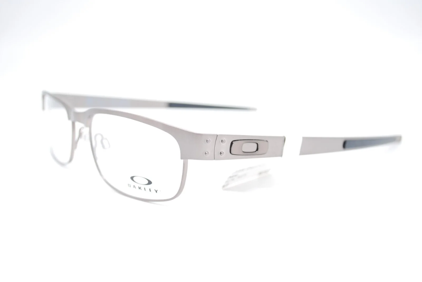 NEW OAKLEY OX5038-0655 METAL PLATE BRUSHED CHROME EYEGLASSES FRAME RX 55-18