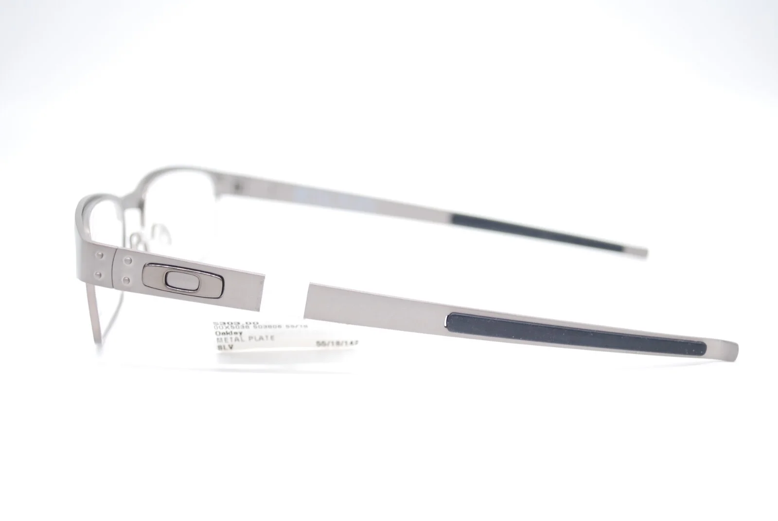 NEW OAKLEY OX5038-0655 METAL PLATE BRUSHED CHROME EYEGLASSES FRAME RX 55-18 3