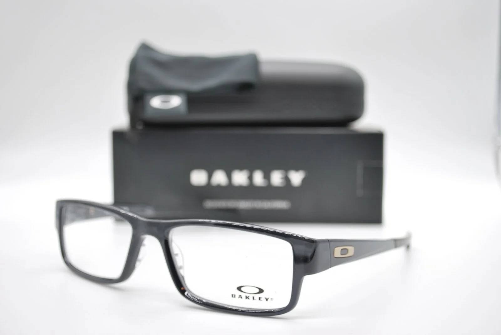 NEW OAKLEY OX8046-0255 OPH. AIRDROP BLACK AUTHENTIC EYEGLASSES FRAME RX 55-18