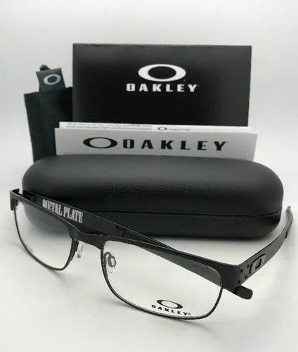 New OAKLEY Titanium Eyeglasses METAL PLATE OX5038 22-198 53MM Matte Black Frames