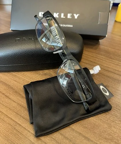 New OAKLEY Titanium Eyeglasses METAL PLATE OX5138 22-198 53MM Matte Black Frames