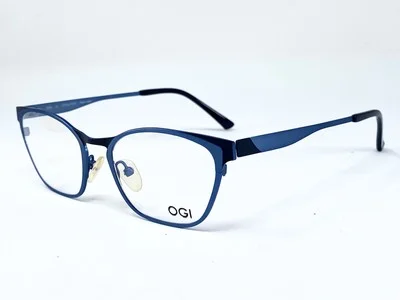 New OGI 4321 Light Blue/ Black Japanese Womens Eyeglasses Frame 50-18-140 2