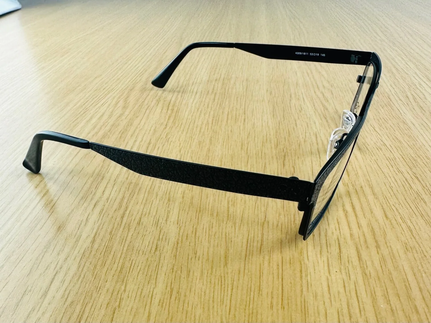 New OGI Evolution Leather/Black 4309 1811 Mens Eyeglasses Frame 53-19-145 3