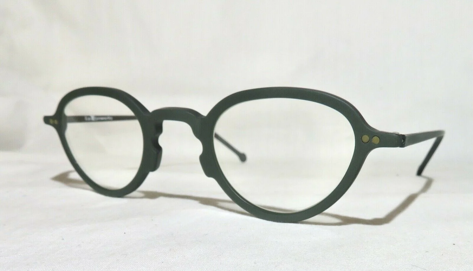 New old stock LA Eyeworks Sage eyeglass Green frames 44-17-135 FRAMES ONLY