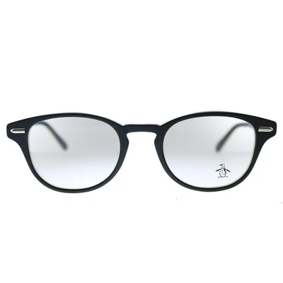 New Original Penguin The Murphy BK Black Plastic Round Eyeglasses 46mm 2