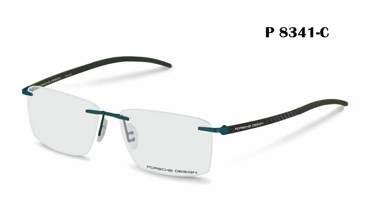 New Original Porsche Design P 8341 C Blue Eyeglasses