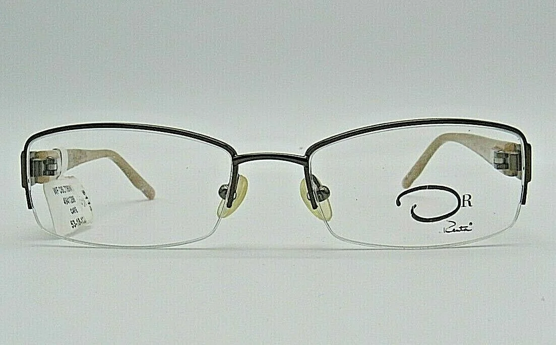 NEW Oscar De La Renta Cafe Eyeglass Half Rim Frames 53-18-135