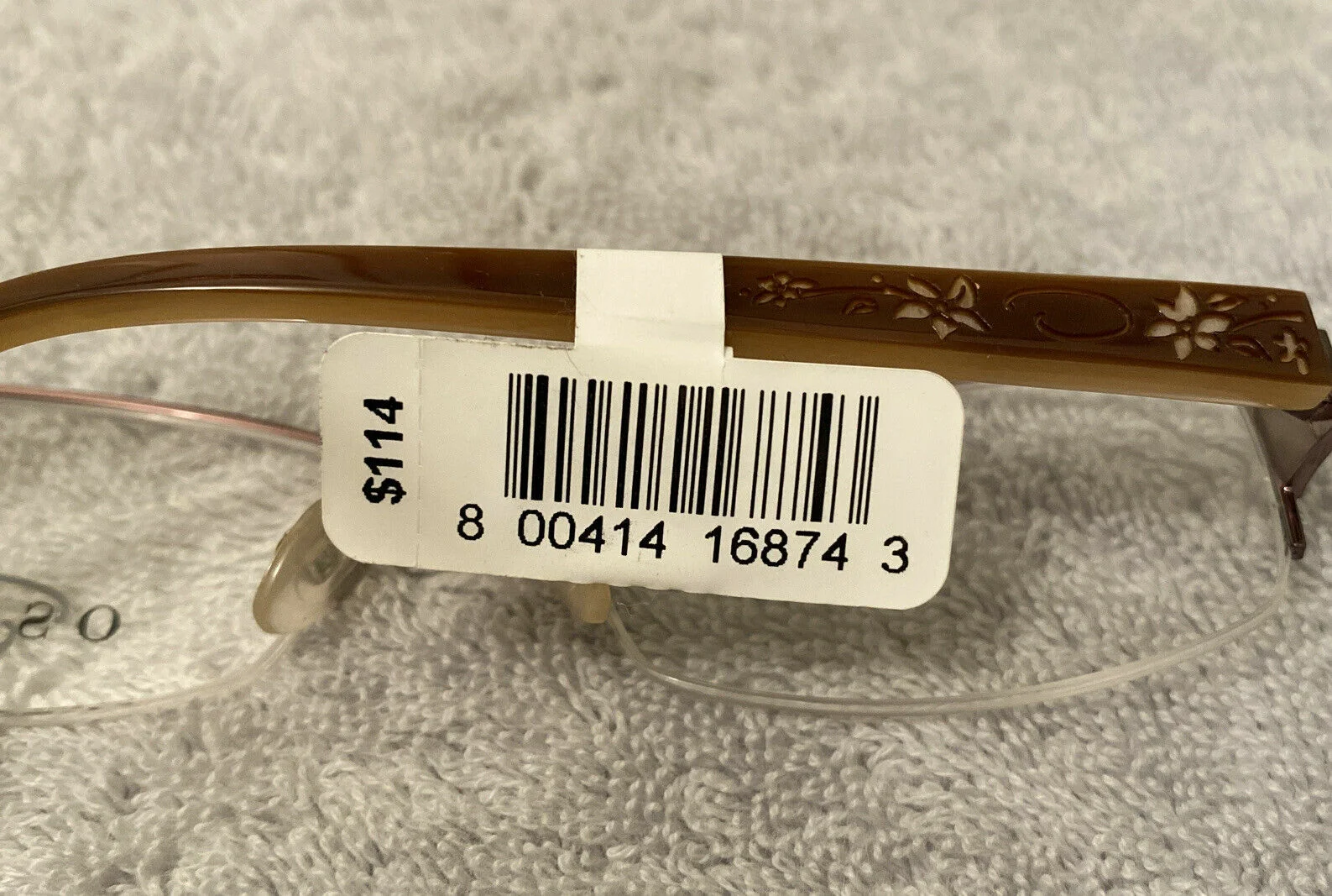 NEW Oscar De La Renta Cafe Eyeglass Half Rim Frames 53-18-135 4