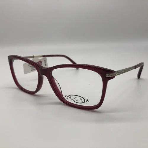 NEW OSCAR DE LA RENTA OSL719 611 BURGUNDY WOMENS EYEGLASSES RX FRAMES 53-15-140