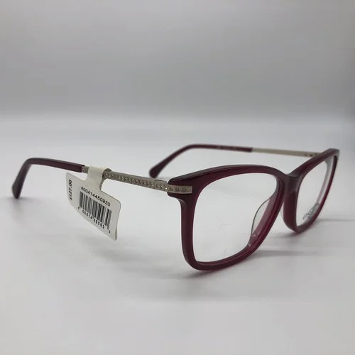 NEW OSCAR DE LA RENTA OSL719 611 BURGUNDY WOMENS EYEGLASSES RX FRAMES 53-15-140 2