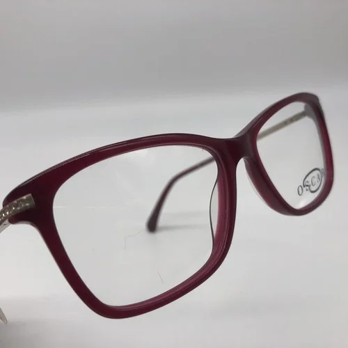 NEW OSCAR DE LA RENTA OSL719 611 BURGUNDY WOMENS EYEGLASSES RX FRAMES 53-15-140 3
