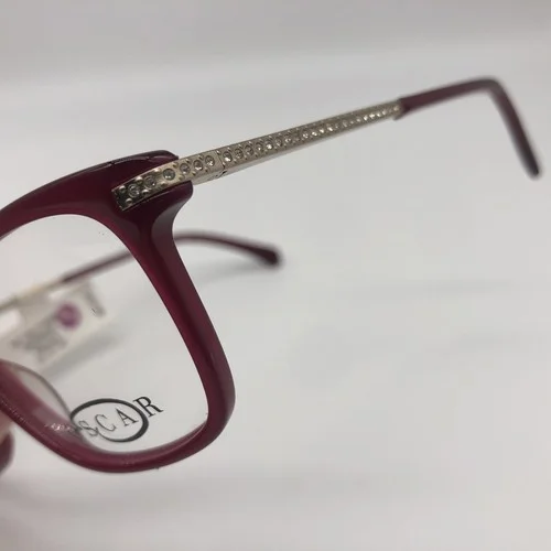 NEW OSCAR DE LA RENTA OSL719 611 BURGUNDY WOMENS EYEGLASSES RX FRAMES 53-15-140 4