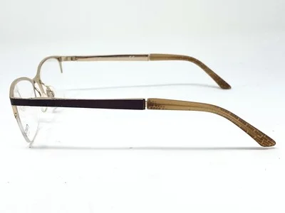 New OWP 1758 Brown Half Rim German Womens Eyeglasses Frame 51-19-135 3