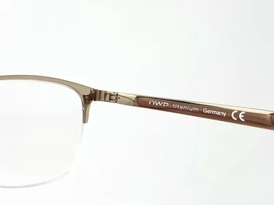 New OWP 1758 Brown Half Rim German Womens Eyeglasses Frame 51-19-135 4